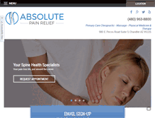 Tablet Screenshot of absolutechiroaz.com